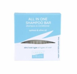 Green Fields All In One Shampoo Bar Köpekler İçin Kinoa ve Zeytinyağ İçeren Kremli Sabun 70 Gr - Green Fields