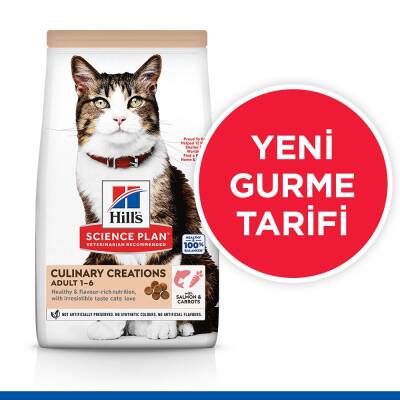 Hill's SCIENCE PLAN Gurme Lezzet Somonlu ve Havuçlu Yetişkin Kedi Maması 1,5 kg - 2