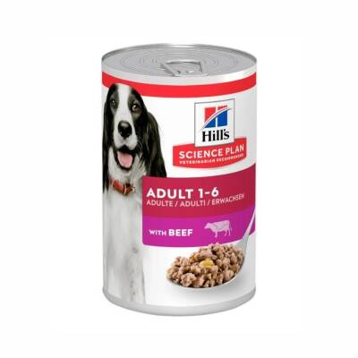 Hill's SCIENCE PLAN Biftekli Orta Irk Yetişkin Köpek Konservesi 370 Gr - 1