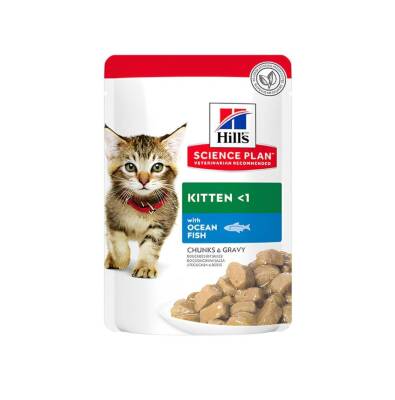 Hill's SCIENCE PLAN Gravy Kitten Okyanus Balıklı Yavru Kedi Konservesi 85 gr - 1
