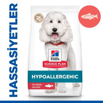 Hill's Science Plan Hypoallergenic Yetişkin Orta Irk Somonlu Köpek Maması 2,5 kg - 1