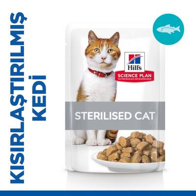 Hill's SCIENCE PLAN Kısırlaştırılmış Alabalıklı Kedi Pouch 85 gr - 1