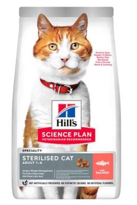 Hill's SCIENCE PLAN Kısırlaştırılmış Yetişkin Somonlu Kedi Maması 13 kg + 2 kg - 1