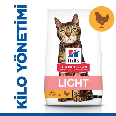 Hill's SCIENCE PLAN Light Yetişkin Tavuklu Kedi Maması 1,5 kg - 1