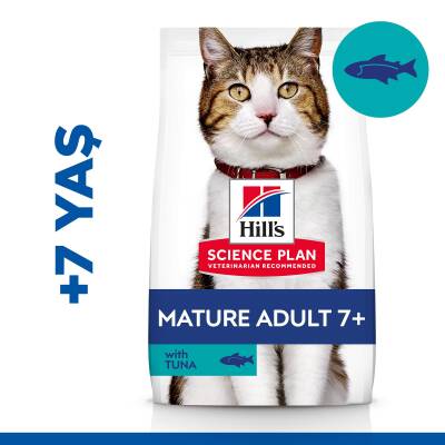 Hill's SCIENCE PLAN Mature +7 Ton Balıklı Yaşlı Kedi Maması 1,5 kg - 1