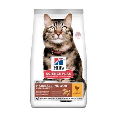 Hill's SCIENCE PLAN Tüy Yumağı Önleyici +7 Olgun Yetişkin Tavuklu Kedi Maması 1,5 kg - 2