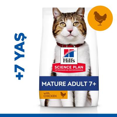 Hill's SCIENCE PLAN +7 Yaşlı Tavuklu Kedi Maması 1,5 kg - 1