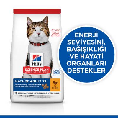 Hill's SCIENCE PLAN +7 Yaşlı Tavuklu Kedi Maması 1,5 kg - 2