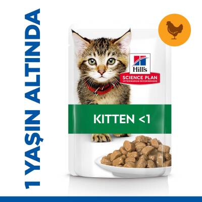 Hill's Science Plan Tavuklu Yavru Kedi Pouch 85 gr - 1
