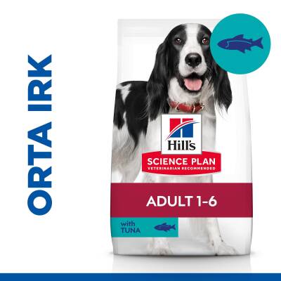 Hill's SCIENCE PLAN Yetişkin Orta Irk Ton Balıklı ve Pirinçli Köpek Maması 2,5 kg - 1
