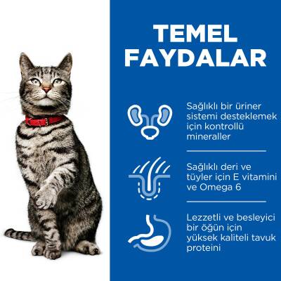 Hill's SCIENCE PLAN Üriner Sağlık +1 Yetişkin Tavuklu Kedi Maması 1,5 kg - 4