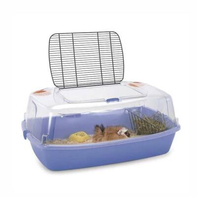 Imac Bingo Guinea Pig ve Tavşan Kafesi Mavi 70,5X45,5X29 Cm - 1
