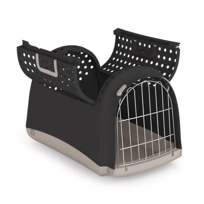 Imac Cabrio Üstü Açılabilen Antrasit Kedi Taşıma Çantası 50 X 32 X 34,5 cm - 1