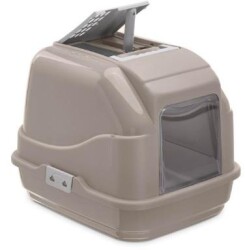 Imac Easy Cat Filtreli Kapılı Kedi Tuvalet Kabı Gri - Imac