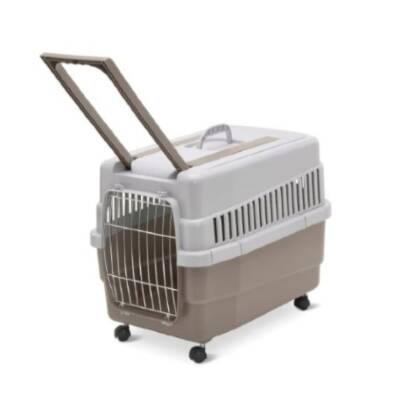 Imac Kim 60 Tekerlekli Kedi Taşıma Çantası Gri 60 X 40 X 45 cm - 1