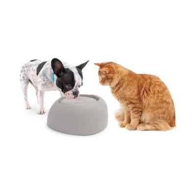 Imac Pet Fountaın Kedi ve Köpekler İçin Filtreli Otomatik Su kabı 2 lt Gri - 1