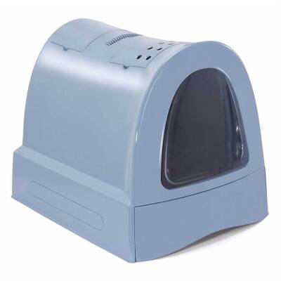 Imac Zuma Gri Çekmeceli Kapalı Kedi Tuvaleti 40 X 42,5 X 56 cm - 1