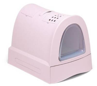 Imac Zuma Pembe Çekmeceli Kapalı Kedi Tuvaleti 40 X 42,5 X 56 cm - 1