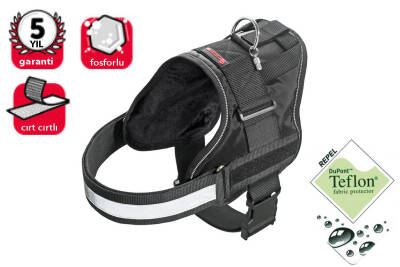 Karlie Teflon Ref. İsimli Göğüs Tasması M 65-77 cm Siyah - 1