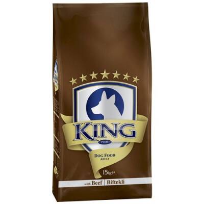 King Plus Beef Dog Biftekli Yetişkin Köpek Maması 15 kg - 1
