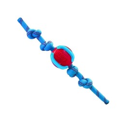 Kong Jaxx Brights Sandviç Şeklinde İp Uzantılı Köpek Oyuncağı M - 2