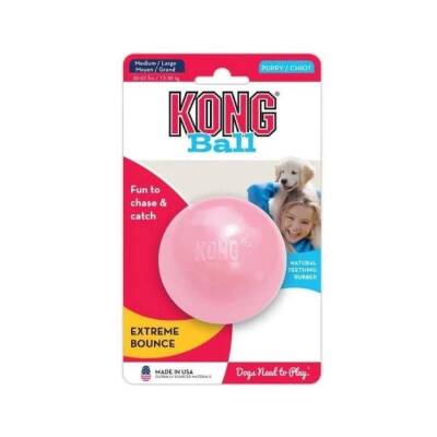 Kong Puppy Ball Delikli Top Yavru Köpek Oyuncağı M/L - 1