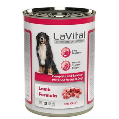 LaVital Adult Kuzulu Bağışıklık Sistemi Destekleyici Yetişkin Köpek Konservesi 400 gr - 1