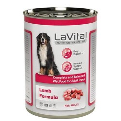 LaVital Kuzulu Bağışıklık Sistemi Destekleyici Yetişkin Köpek Konservesi 400 gr - LaVital