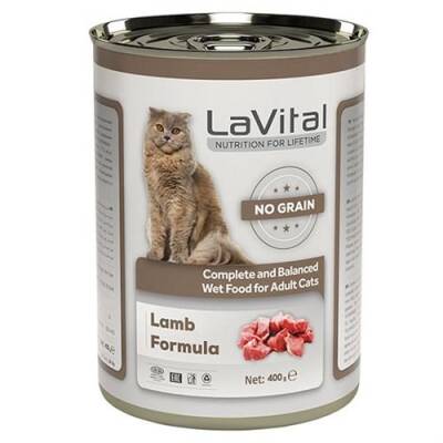LaVital Adult Tahılsız Kuzu Etli Yetişkin Kedi Konservesi 400 gr - 1