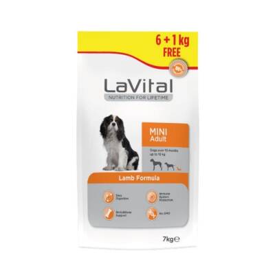 LaVital Kuzulu Küçük Irk Yetişkin Köpek Maması 6+1 Kg - 1