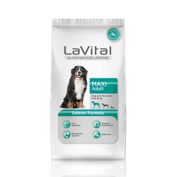 LaVital Maxi Adult Somonlu Büyük Irk Yetişkin Köpek Maması 15 kg - LaVital