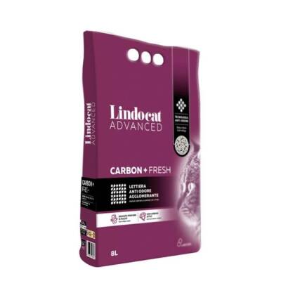 Lindocat Advanced Aktif Karbonlu Ekstra Koku Önleyici Topaklanan Bentonit Kedi Kumu 8 Lt - 1