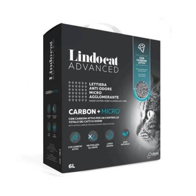 Lindocat Advanced Aktif Karbonlu Ekstra Topaklanan Bentonit Kedi Kumu 6 Lt - 1