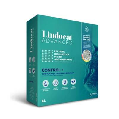 Lindocat Advanced +pH Kontrol Hastalık Teşhis Eden Topaklanan Bentonit Kedi Kumu 6 Lt - 1