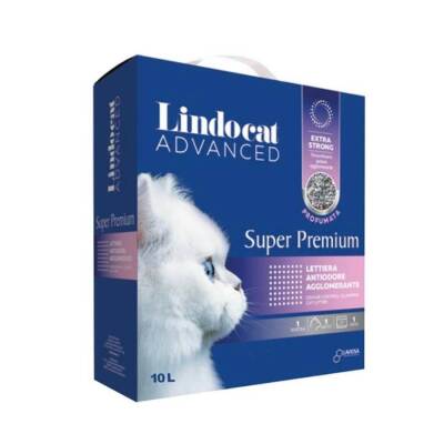 Lindocat Advanced Super Premium Extra Güçlü Pudra Kokulu Topaklanan Bentonit Kedi Kumu 10 Lt - 1