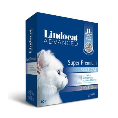 Lindocat Super Premium Bikarbonatlı Koku Önleyici ve Extra Güçlü Topaklanan Bentonit Kedi Kumu 10 Lt - 1