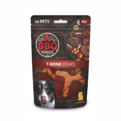M-Pets BBQ Kings T-Bone Steaks Tavuklu Köpek Ödül Maması 105 Gr - 1