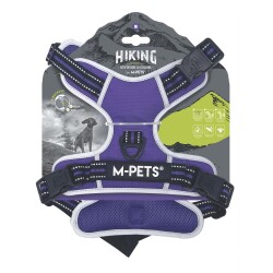 M-Pets Hıkıng Reflektörlü Soft Köpek Göğüs Tasması Mor M - 1