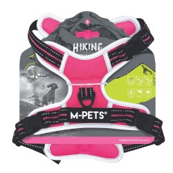 M-Pets Hıkıng Reflektörlü Soft Köpek Göğüs Tasması Pembe XL - 1