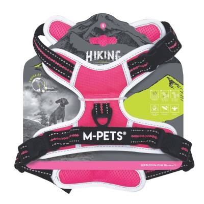M-Pets Hıkıng Reflektörlü Soft Köpek Göğüs Tasması Pembe XL - 1