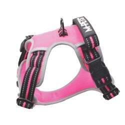 M-Pets Hıkıng Reflektörlü Soft Köpek Göğüs Tasması Pembe XL - 2