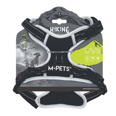 M-Pets Hıkıng Reflektörlü Soft Köpek Göğüs Tasması Siyah M - 1