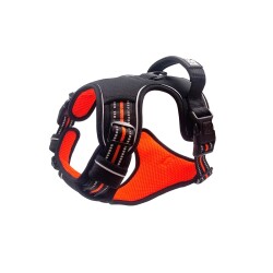 M-Pets Hıkıng Reflektörlü Soft Köpek Göğüs Tasması Turuncu L - 2