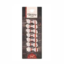 M-Pets Trusty Biftekli Düğüm Köpek Ödül Kemiği 84 gr 6,5 cm 7'li - M-Pets