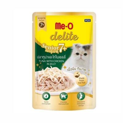 Me-O Delite Pouch Senior Ton Balıklı Yaşlı Kedi Konservesi 70 Gr - 1