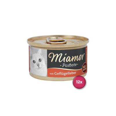 Miamor Pastete Ciğerli Konserve Yetişkin Kedi Maması 85 gr X 12 Adet - 1