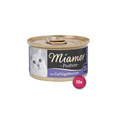 Miamor Pastete Yürekli Kedi Konservesi 85 gr X 12 Adet - 1