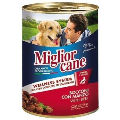 Miglior Cane Parça Etli Biftekli Konserve Köpek Maması 405 gr - 1