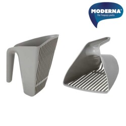 Moderna Dar Aralıklı V Kedi Kumu Küreği Gri - Moderna