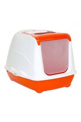 Moderna Flip Kapalı Kedi Tuvaleti Turuncu 50 cm - 1